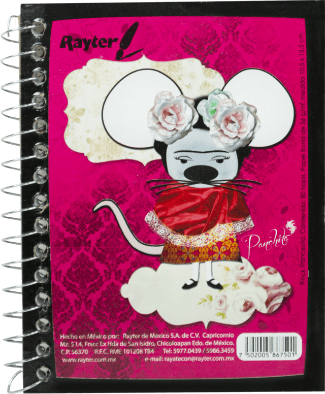 LIBRETA FRANCES MINI APUNTES DE RAYAS CON 80 HOJAS RAYTER