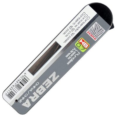 TUBO DE MINAS 0.7 MM HB CON 12 PUNTILLAS ZEBRA