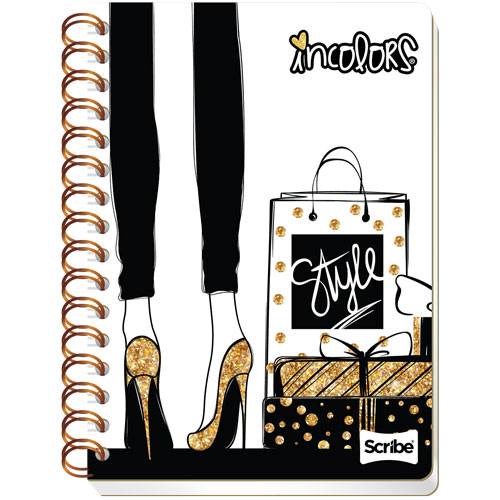 CUADERNO PROFESIONAL INCOLORS DE CUADRO 7MM CON 100 HOJAS SCRIBE