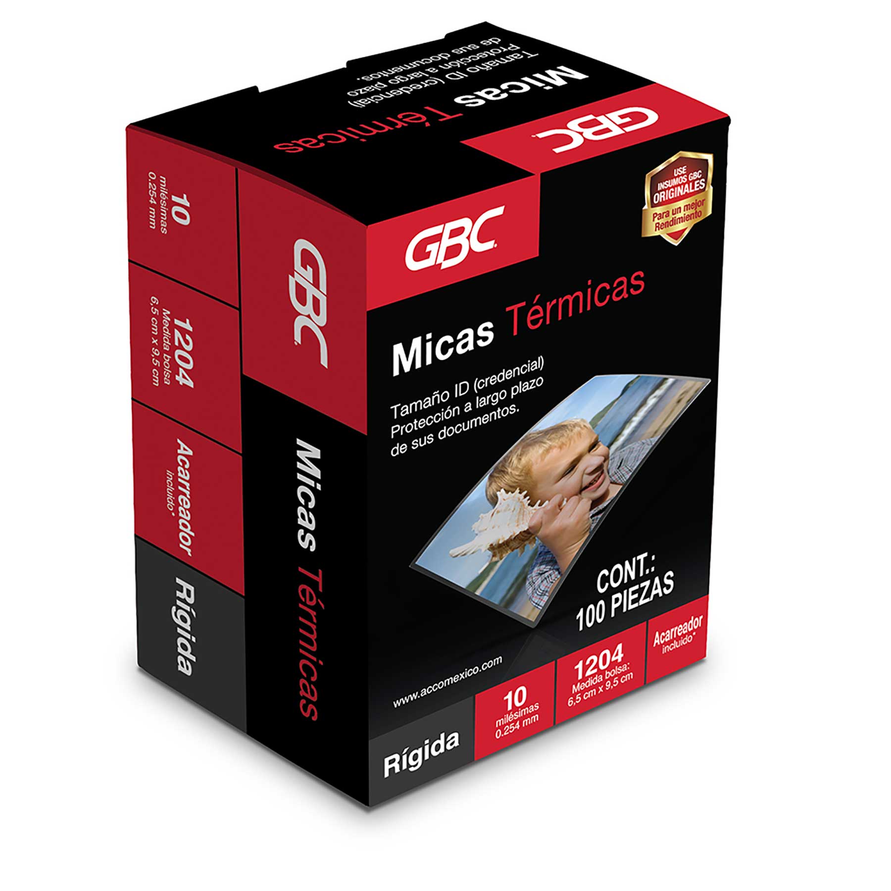 MICA TERMICA 10 MIL. 5.4 X 8.6 CMS. HEATSEAL MC. GBC
