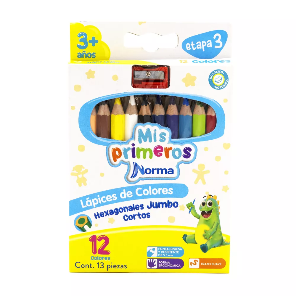 COLORES HEXAGONALES CON 12 PIEZAS NORMA