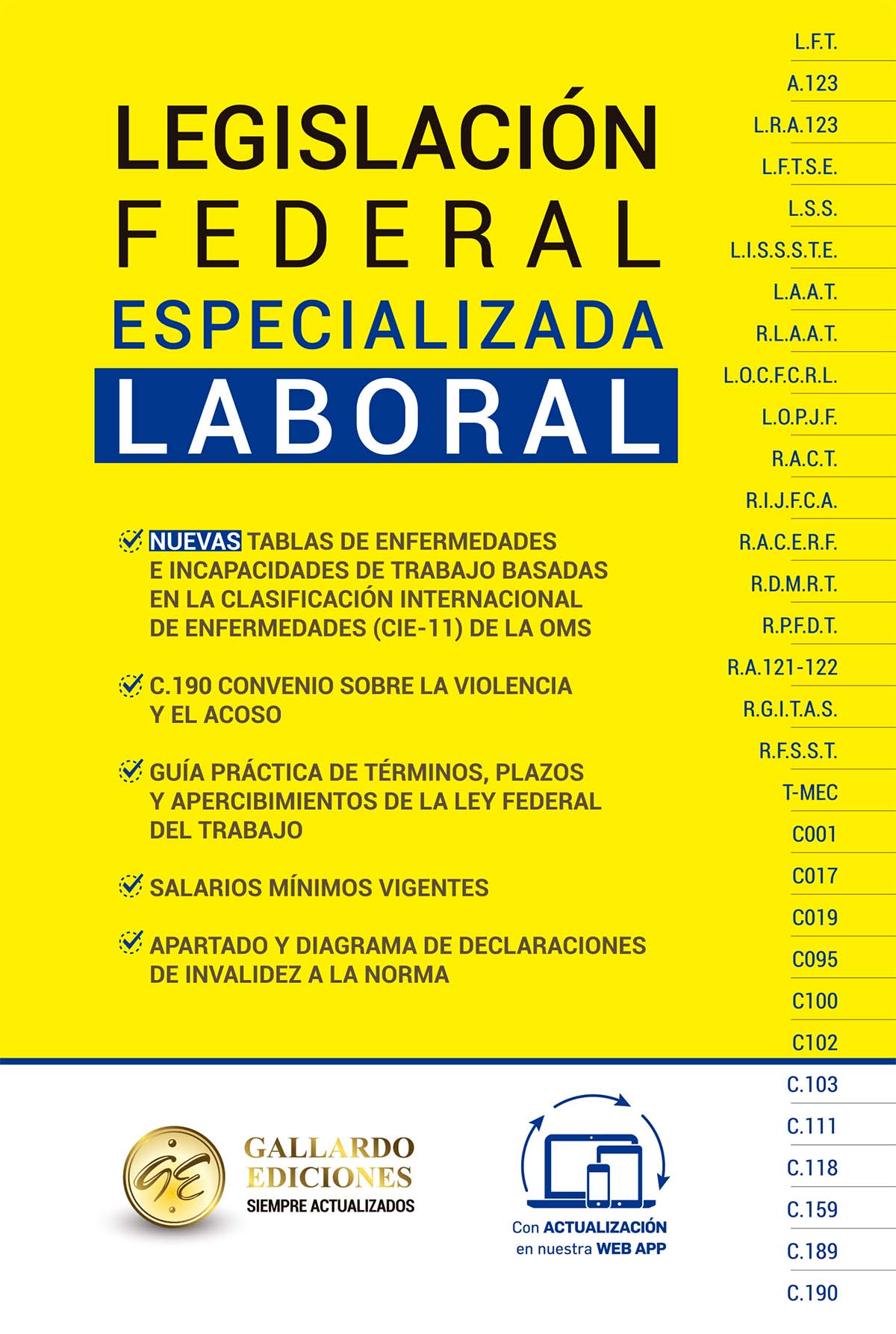 LEGISLACION FEDERAL ESPECIALIZADA LABORAL
