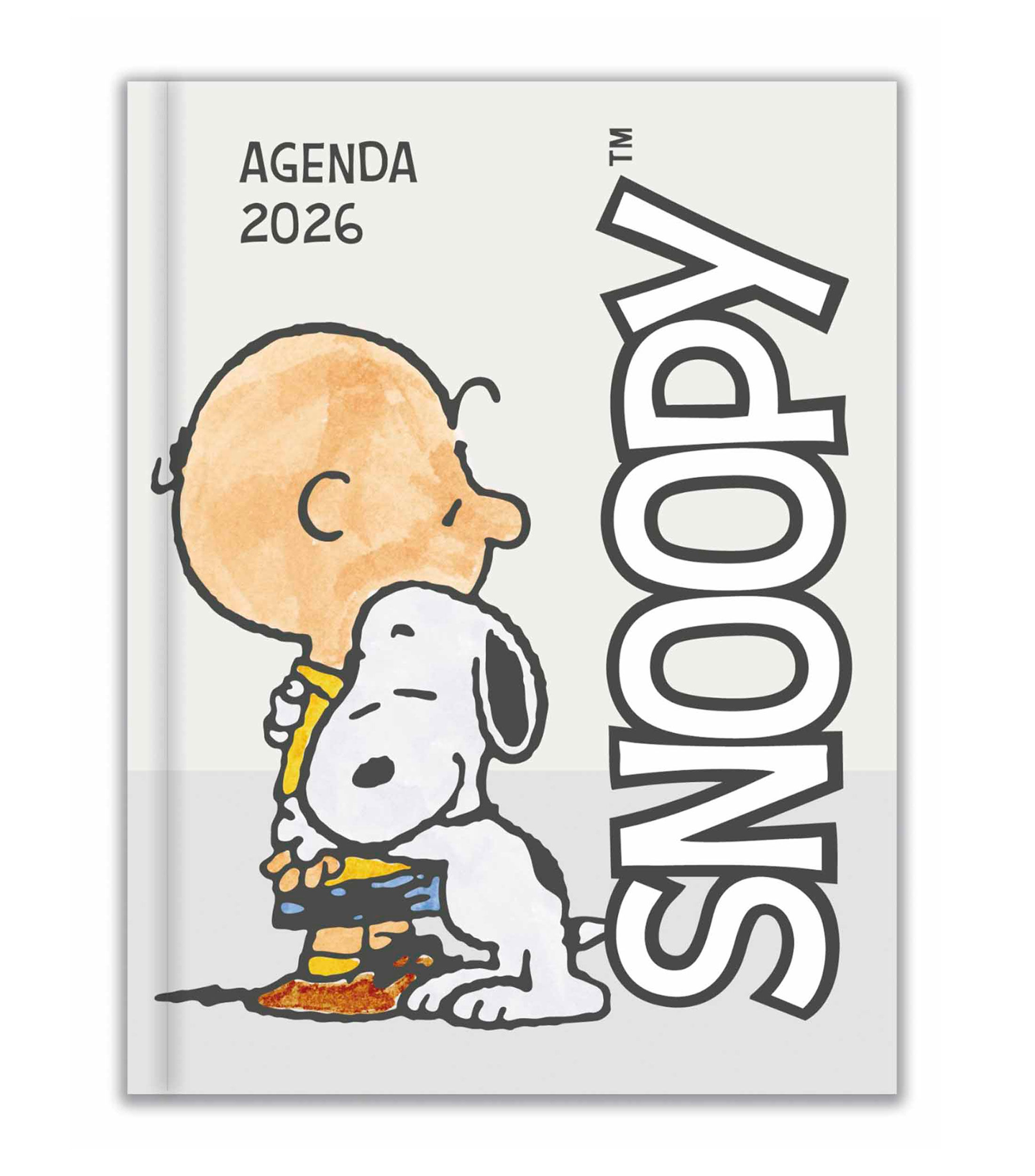 AGENDA 2026. SNOOPY GRIS POCKET TD