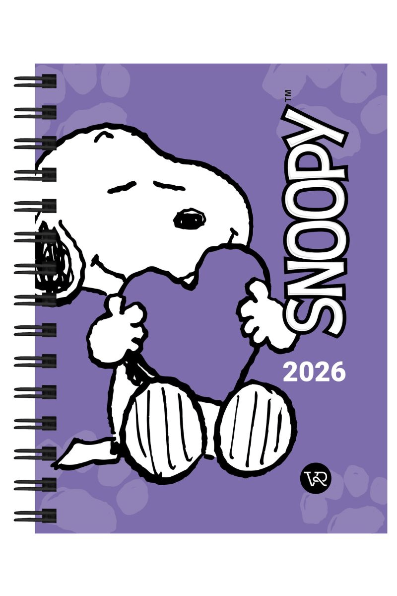 AGENDA SNOOPY 2026. VIOLETA