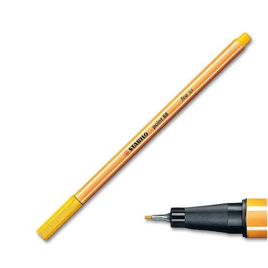 PLUMIN ROTULADOR STABILO POIN 88 P/FINO COLOR AMARILLO